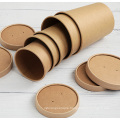 Round soup food kraft paper boxes